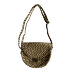 Halfmoon bag - Camel/Black
