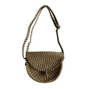 Halfmoon bag - Camel/Black